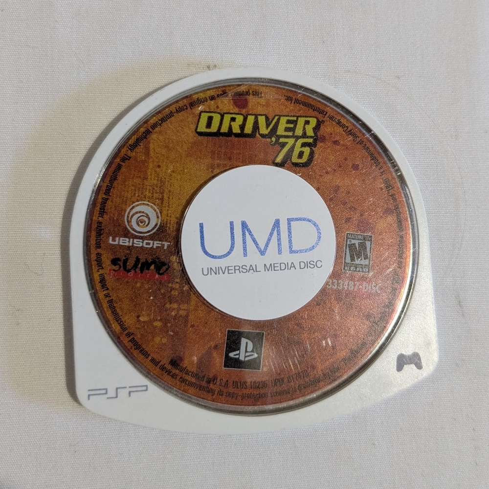 Driver 76 Disc Sony PSP Portable Disk Tested And Works